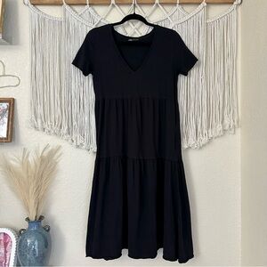 Zara | Dresses | Zara Boxy Black Tshirt Dress | Poshmark